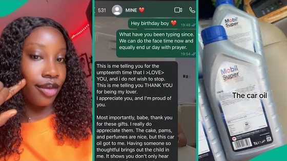 Nigerian man sends long epistle to girlfriend who gave him car oil on his birthday, people react
