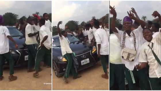 "Wetin principal wan do?" SS1 student reportedly acquires Lexus car, drives to school in trending video