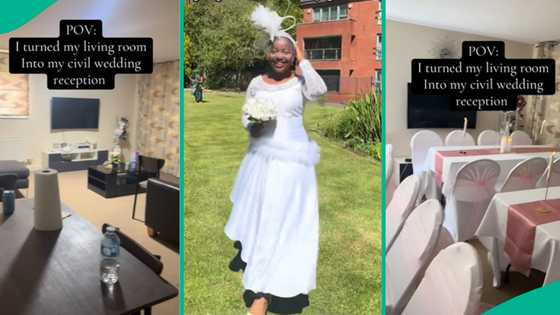 Smart lady turns her parlour to wedding reception, saves ceremony costs, Nigerians react