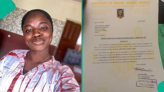 University of Ibadan first class graduate in statistics shares her next plan, Nigerians react