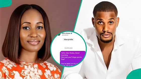 Alexx Ekubo: Woman who dreamt about late actor shows message she sent to him months before he died