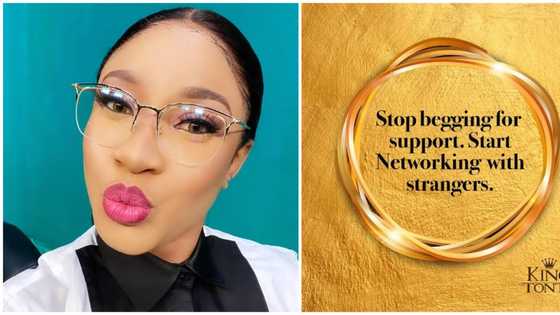Stop begging for support, start networking with strangers - Tonto Dikeh drops harsh advice for fans on social media