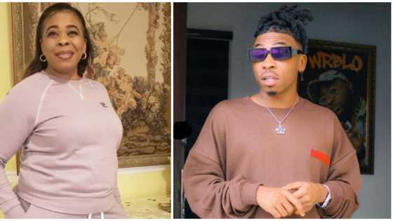 Greet me as many times as possible: Mayorkun's mum reacts to singer's hilarious Mother's Day message