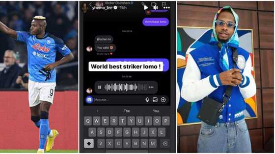 “World best striker”: Yhemo Lee hails Victor Osimhen, leaks their audio chat, fans react
