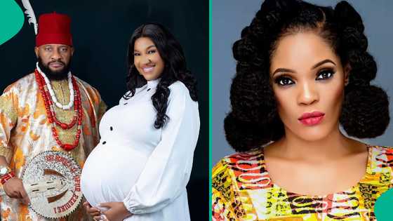 Yul Edochie and Judy Austin's daughter receives N1m as gift a few days after birth, fans react