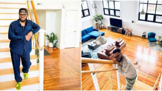 Singer Lamboginny shares eye-catching photo of his new US home, recounts days of struggling in Ikotun, Igando