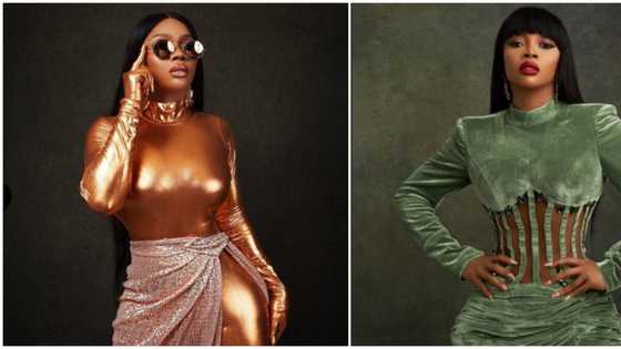 Celebrity style trends: Media personality Toke Makinwa serves 'Kim K vibes' in sizzling golden look