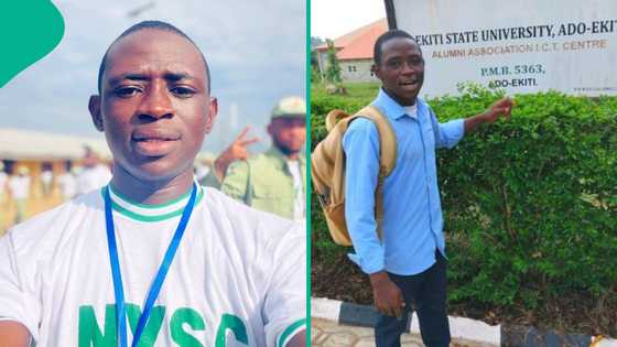 Ekiti State University first class graduate who wore bathroom slippers to matriculation begins NYSC