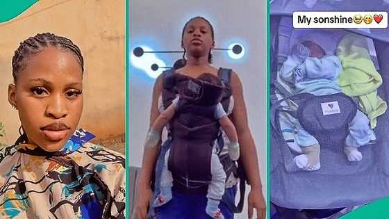 Lady celebrates giving birth to first child before 1 year wedding anniversary, video melts hearts