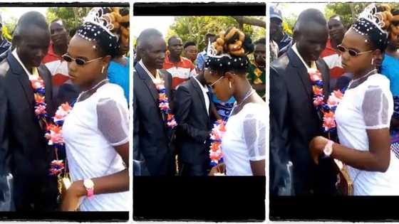 "Was she forced to marry?" Bride refuses to kiss her husband during their wedding, video goes viral on TikTok