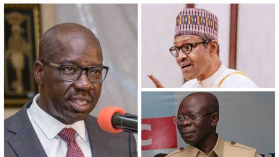 Oshiomhole na so ya hargitsa gwamnatina – Obaseki ya kai kukansa wajen Buhari