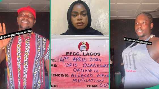 VeryDarkMan makes skit to taunt Bobrisky after his arrest, dresses like crossdresser: “So boring”