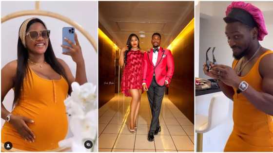"Wetin be dis?" Drama as clip of action star Tobi Bakre wearing wife's bodycon dress & bonnet causes stir