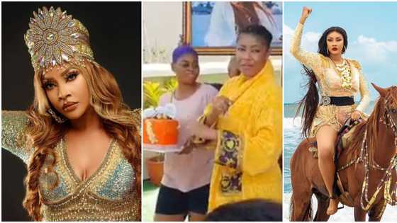 Angela Okorie gets surprise party as she celebrates her birthday (video, photos)