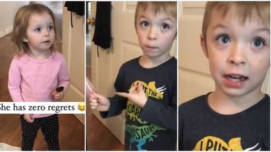 Video shows boy reporting his kid sister to mum for using the F* word, her reaction stuns many people online