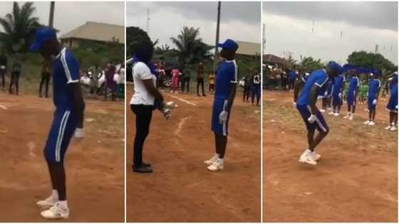 Na quarrel? Boy in blue causes stir at inter-house sports, his march-past looks like dance in stunning video