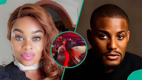 Alexx Ekubo: Lady identifies man who ‘suspiciously’ touched actor’s coffin, explains his actions