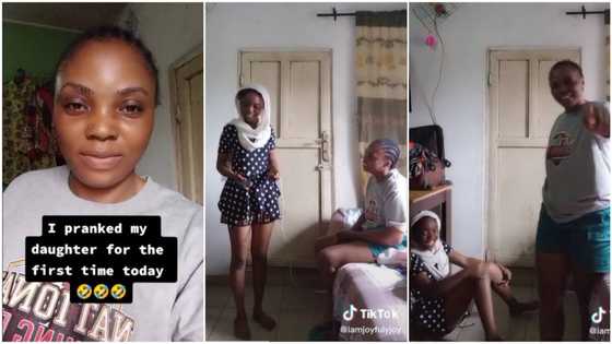 "Favour, give me the power bank": Mum screams daughter's name, pranks her with errand in video