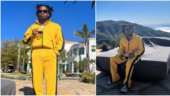 "Loads of love from Malibu”: Olamide shares 1st photos of the year, rapper seen in expensive US neighbourhood