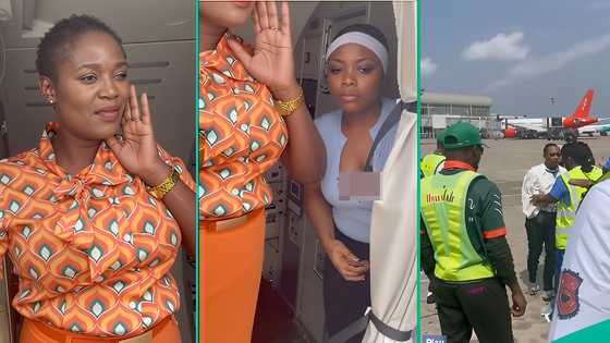 Ibom Air passenger slaps air hostess on plane, fights with Lagos airport security, videos trend