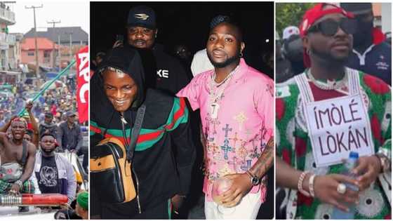 "Everybody dey fight for their interest" - Reactions trail Davido, Portable's similar role in Osun election