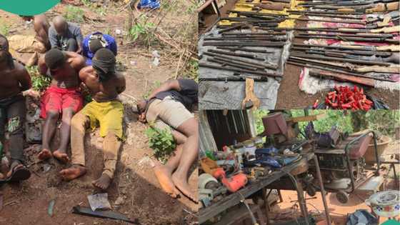 Nigerian army says IPOB/ESN facility dismantled in Delta, suspects detained, photos emerge