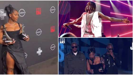 BET Awards: Sweet moment Fireboy hit the stage and performed PERU, Wizkid, Tems win best collaboration