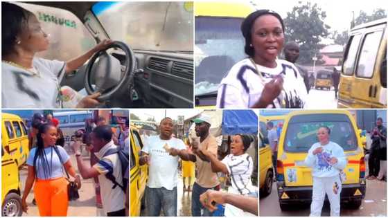 People think it's my husband's vehicle: 24-year-old lady driving yellow bus in Lagos reveals in video