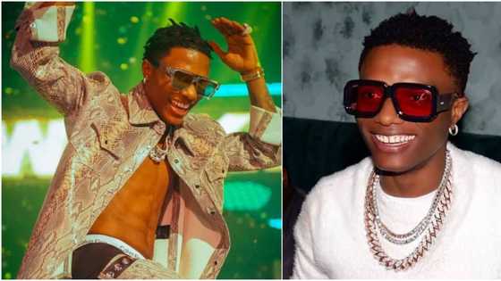 "Sharing Grace after an amazing Show": Fans seen fighting over Wizkid’s torn handkerchief
