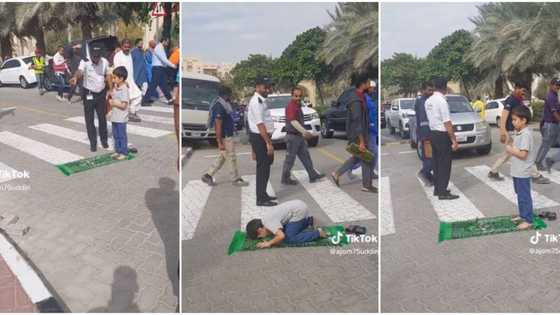 "This is insane": Little boy disturbs traffic as he prays in the middle of road, video goes viral