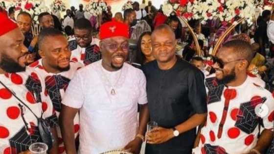 Highly respected senior police officer turns up in Anambra as ‘naira rains’ at Obi Cubana's mum’s burial