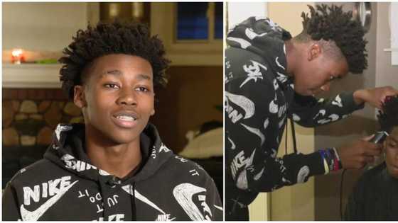 16-year-old boy suspended after he was caught giving haircut in school toilet gets open cheque