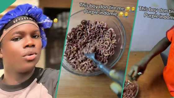 "If you get mind, chop am": Nigerian man cries out as brother serves him strange-looking noodles