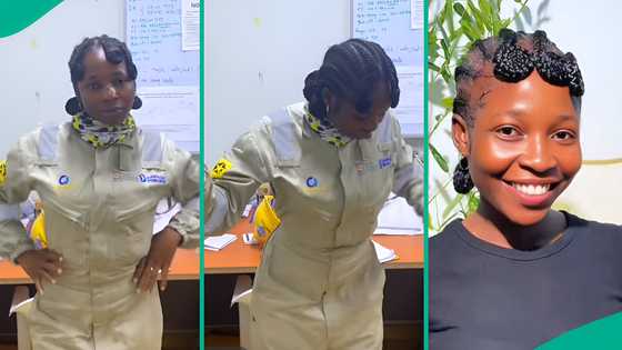 Lady working with NLNG goes viral after sharing glimpse of herself at work: "Show us the way"