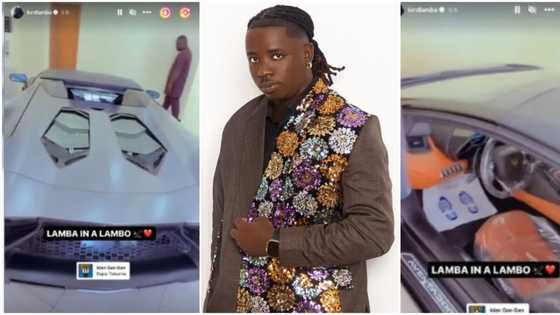 "No be skit money be this o": Trending video of Lord Lamba showing off a new Lamborghini causes a buzz