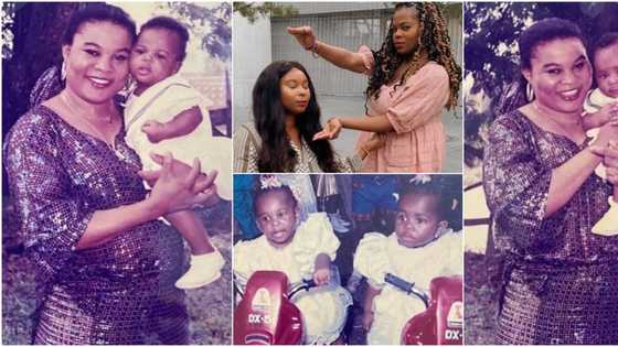 Sola Sobowale shares throwback photos with beautiful unidentical twin daughters as they celebrate birthday