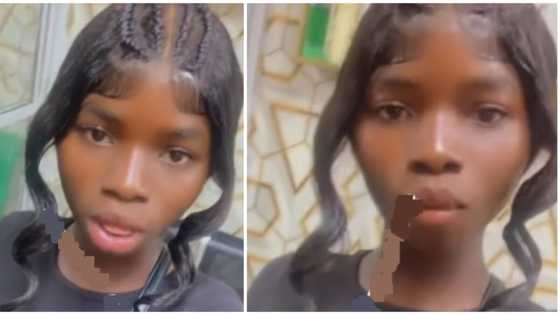 Video of lady showing off her unique hairstyle goes viral: "This one is upcoming slay queen"