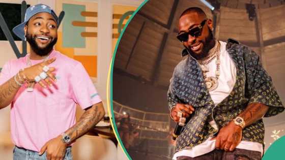 Davido surprises female fan with N5m at his concert: "Make he no broke cos he wan copy Wizkid"