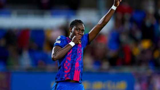 Nigerian striker scores brace for Barcelona as club records 8-1 win over tough European opponents