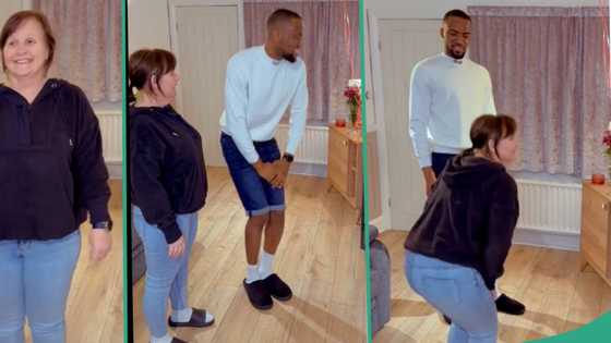 "We have a long way to go": Nigerian man teaches his Oyinbo woman how to greet elders in Igbo land