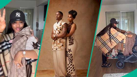 Priscilla dances with baby Rakeem, video elicits concern, fans dish advice: "Support his head"