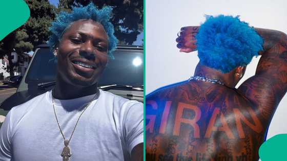 Asake flaunts his Muscles, tattoos in shirtless pictures: "He already Sold his soul for money"