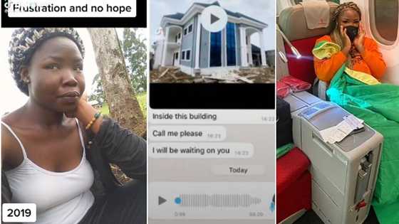 "From trenches to riches": Lady whose poverty led her to depression makes it big, shares transformation photos