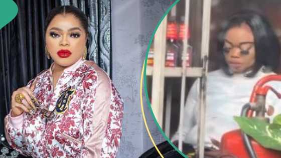 "See his or her lashes": Confusion rocks netizens as video shows Bobrisky's lookalike