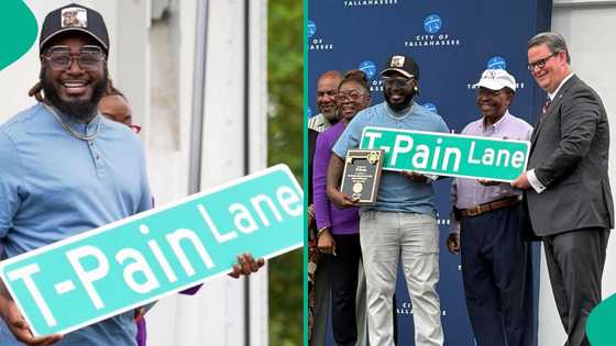 T-Pain honoured as Tallahassee street is renamed T-Pain Lane, Nigerians react: "We made you trend"