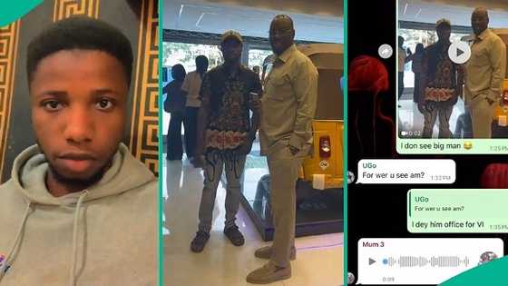 Nigerian man who met Obi Cubana in person shares voice note he received from mum afterwards