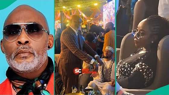 Outrage as man posts video of moment RMD 'embarrassed' Ini Edo at event, people react: "Not fair"