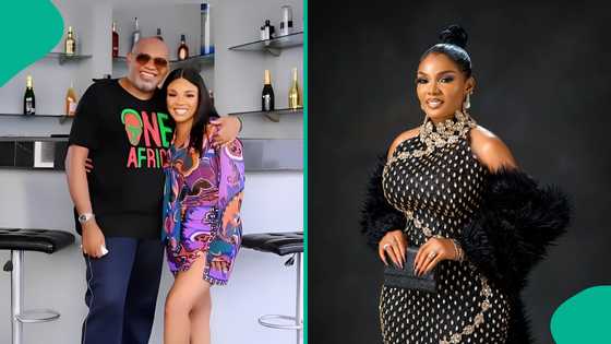 Iyabo Ojo slays in glamorous dress, Paulo Okoye drools over her: "She gives haters sleepless nights"