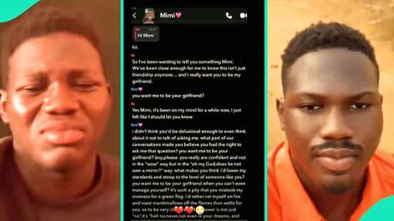 Man displays brutal rejection message he received from lady he asked out, Nigerians console him