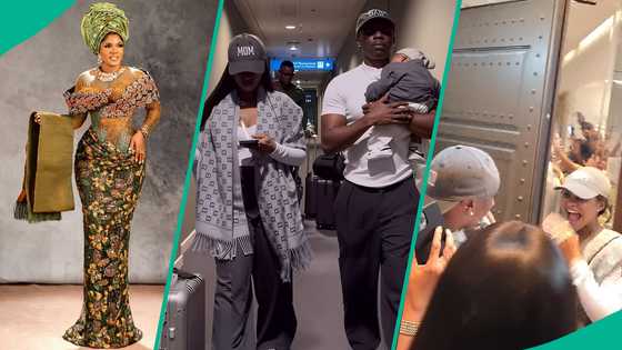Iyabo Ojo Gives Daughter, Juma Jux and Rakeem Heartwarming Welcome As They Storm Nigeria, Fans Drool